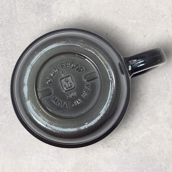 Vintage Anchor Hocking Capricorn Zodiac Mug Milk Glass Astrology Celestial Goat - Picture 5 of 7